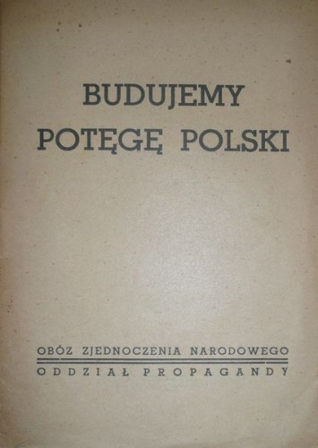 Budujemy potęgę Polski, OZN 1938